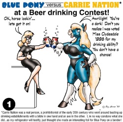 Blue Pony Versus Carrie Nation