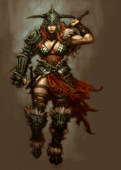 Barbarian and Amazon Women Misc Set 1