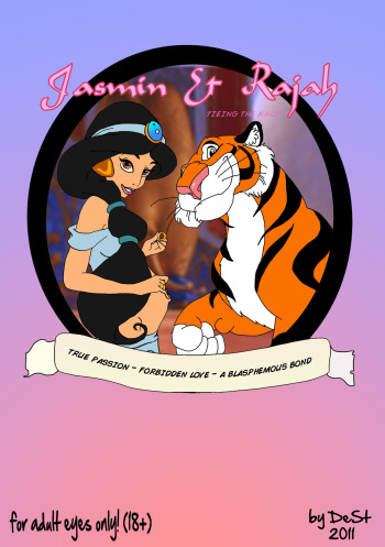 Cartoon Porn Aladdin And The Tiger - Jasmine & Rajah Tieing The Knot - HentaiRox