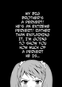 Hentai Aniki no Saitei Manga "Oni -> Imo" | Terrible Manga of my Perverted Brother