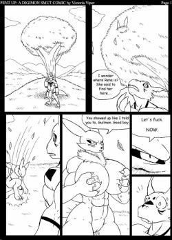 Pent Up: A Digimon Smut Comic